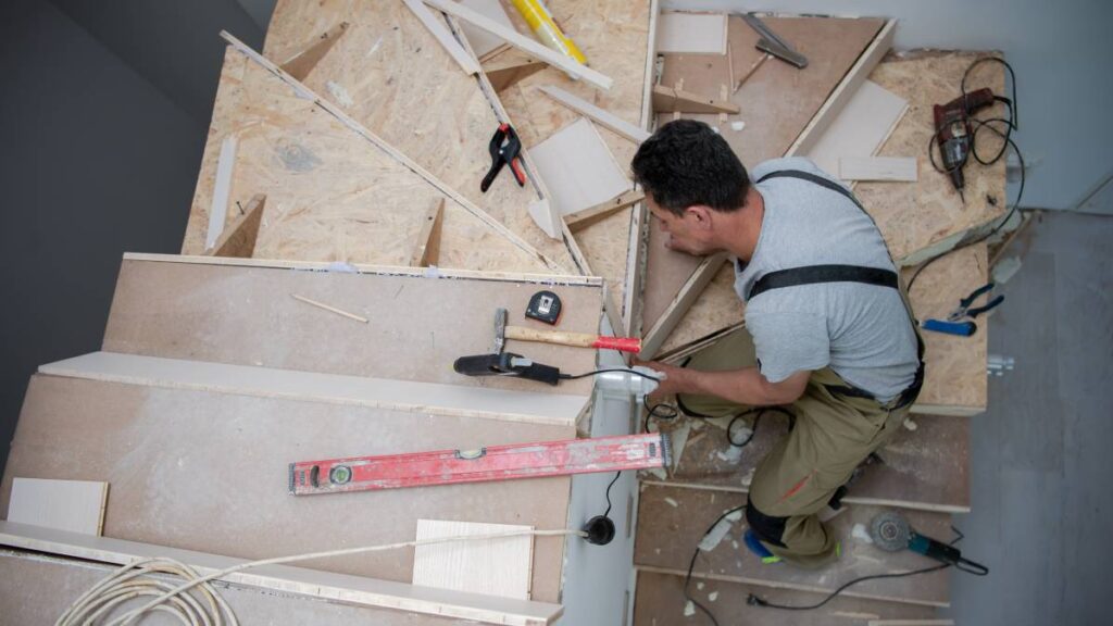 Work,In,Progress,On,Stylish,Interior,Professional,Carpenter,Installing,Wooden