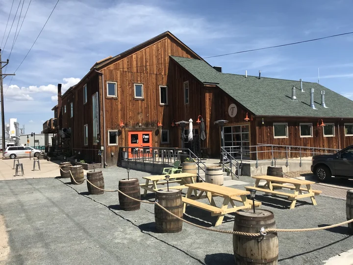 The outdoor patio of Timnath Beerworks. Local SEO Downtown Timnath by Top Click Joe Inc provides digital marketing services.