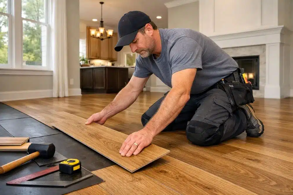 Professional Alpharetta GA LVP Installation in a modern residential home.