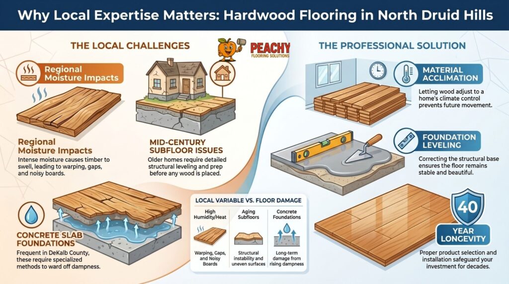 North Druid Hills GA Hardwood Floor Installation (1)