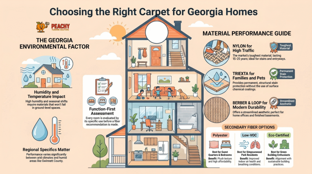 Peachtree Corners GA Carpet Installation