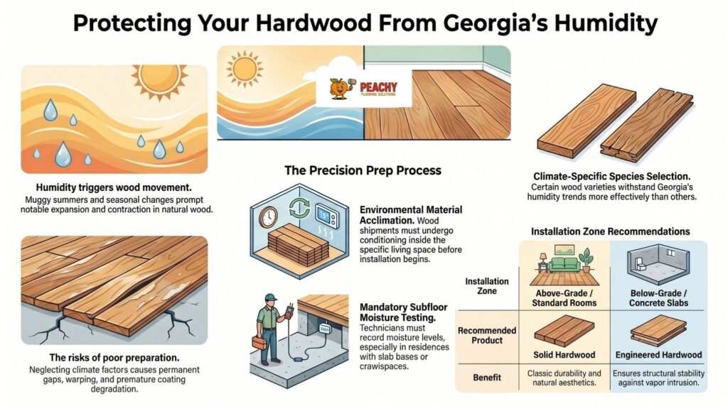 Peachtree Corners GA Hardwood Floor Installation